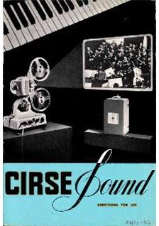 Cirse Cirsesound manual. Camera Instructions.